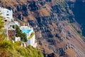 Traditional santorini island architecture and amazing sea view. Santorini, Greece