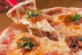 Traditional Sardine Pizza Royalty Free Stock Photo