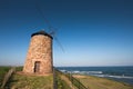 Traditional Scottish coastal windmill Royalty Free Stock Photo