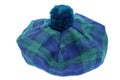 Traditional Scottish Green Tartan Bonnet.
