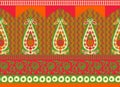 traditional seamless textile background motif border. traditional seamless textile background motif sari border design