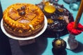 Traditional Serbian cake for Saint`s name day celebration Royalty Free Stock Photo