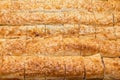 Traditional Serbian cheese pie gibanica close up Royalty Free Stock Photo