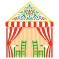 Traditional Seville Fair caseta tent Royalty Free Stock Photo