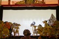 Traditional shadown puppet show Royalty Free Stock Photo