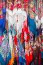 Traditional shawls, Zakopane, Poland Royalty Free Stock Photo