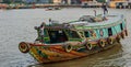 Traditional ships in Palembang, Indonesia Royalty Free Stock Photo