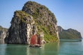 Traditional ships sailing in Halong Bay, Vietnam