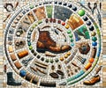 Traditional Shoemaking Mosaic Art