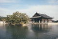 Traditional shrine near the lake in Soeul, Korea