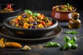 Traditional Sicilian caponata served in a dish, the taste of tradition