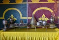 Traditional silver dishware, Morocco