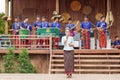 Traditional singer at Annual Lumpini Cultural Festival