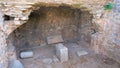 The traditional site of apostle Paul`s prison at the archaeological site of Philippi in Macedonia, Greece