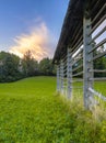 Traditional Slovenian hay rack detail