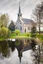 The traditional small church of Blankenham in the Netherlands Royalty Free Stock Photo