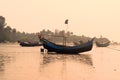 Traditional small sea ship for fishing in Saintmartin Bangladesh Royalty Free Stock Photo