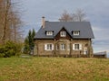 Traditional small stone mansion in Ardennes , Liege, Belgium