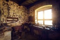 Traditional smithy workshop interior Royalty Free Stock Photo