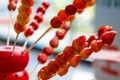 Traditional snack in northern China, strawberry candied haws