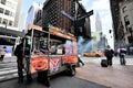 Traditional soft Pretzels stand in Manhattan n New York City Royalty Free Stock Photo