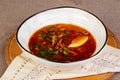 Traditional Solyanka soup Royalty Free Stock Photo