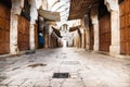 Traditional Souks street with roof in Tripoli, Lebanon Royalty Free Stock Photo
