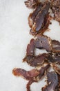 Traditional south African favorite, Biltong, cured meat