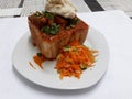 A traditional South African meal famously known as a Bunny Chow Royalty Free Stock Photo