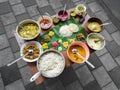 Traditional South Indian food platter Royalty Free Stock Photo