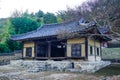 Traditional South Korean buildings. Former school building