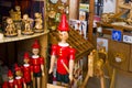 Wood traditional souvenir Pinocchio puppets from Italy