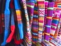 Traditional souvenirs at the market in La Paz, Bolivia. Royalty Free Stock Photo