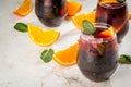 Traditional Spanish cocktail, Tinto de verano Royalty Free Stock Photo