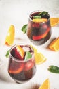 Traditional Spanish cocktail, Tinto de verano Royalty Free Stock Photo