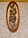 Traditional Spanish colorful ceramic wall decoration