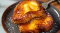 Traditional Spanish Easter dessert torrijas French toast with cinnamon and honey. Holiday treat eaten on Holy week