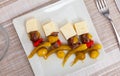 Traditional spanish pintxos Gilda Royalty Free Stock Photo