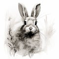 Traditional Speedpainting: A Captivating Rabbit Illustration