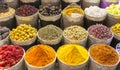 Traditional spice market in United Arab Emirates, Dubai Royalty Free Stock Photo