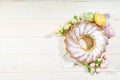 Traditional Easter round cake Royalty Free Stock Photo