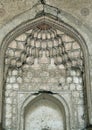 Traditional stalactite decoration of a mosque ceiling, Uzbekistan Royalty Free Stock Photo