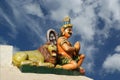 Traditional statues of gods and goddesses in the Hindu temple Royalty Free Stock Photo