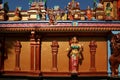 Traditional statues of gods and goddesses in the Hindu temple Royalty Free Stock Photo