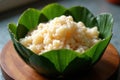 Traditional Sticky Rice and Lotus Leaf Dish Royalty Free Stock Photo