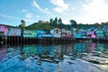 Traditional stilt houses in Castro Royalty Free Stock Photo