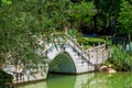 Traditional stone arch bridge in an ancient Chinese village Royalty Free Stock Photo