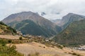 Traditional stone build village. Annapurna circuit in Nepal.