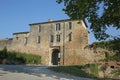 Traditional stone buildings inside the citadel of Blaye, Gironde department in Nouvelle- Aquitaine in southwestern France