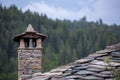 Traditional Rhodopean stone built chimney Royalty Free Stock Photo